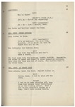 Moe Howard's 25pp. Script Dated May 1950 for The Stooges Film ''Don't Throw That Knife'', Working Title ''Noncensus Takers'' -- With Extra Page of Script Revisions & Call Sheet -- Very Good Plus
